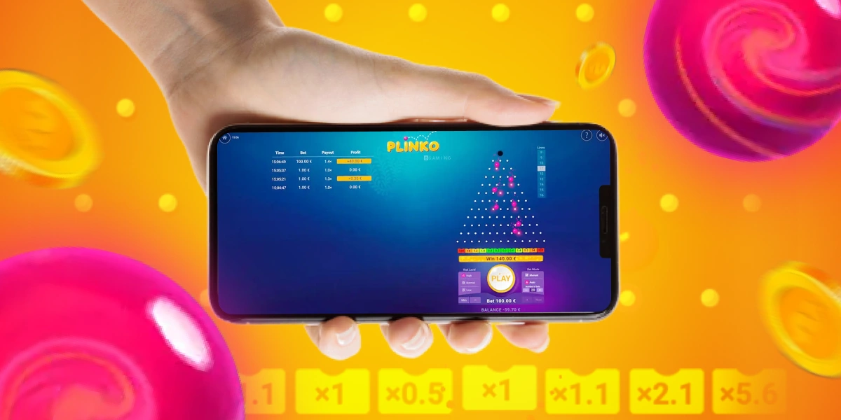 Juego Plinko en el móvil
