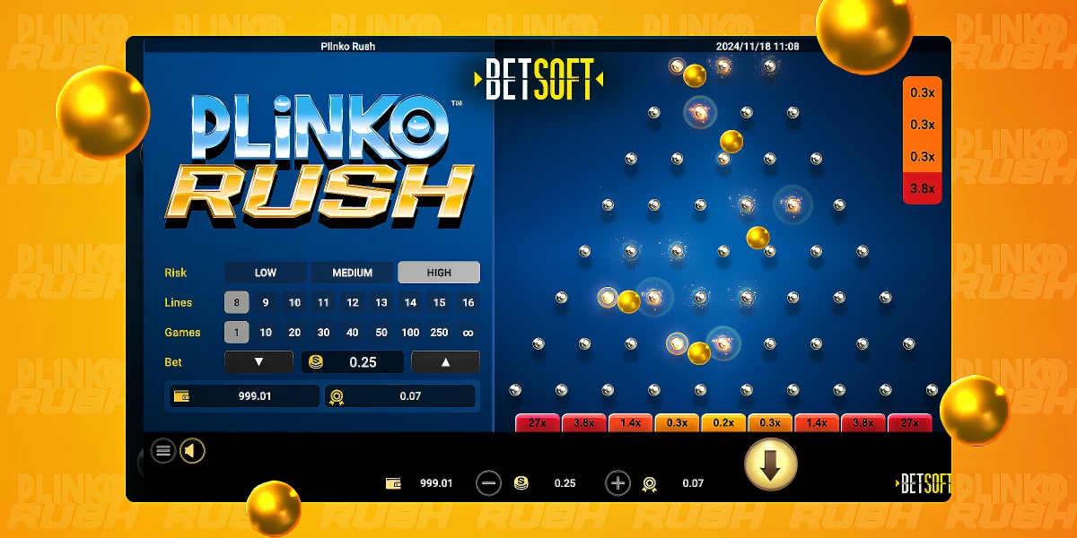Plinko Rush jugar a la demo