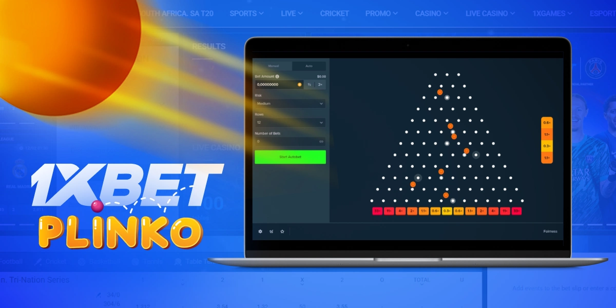 Juego Plinko 1xApuesta